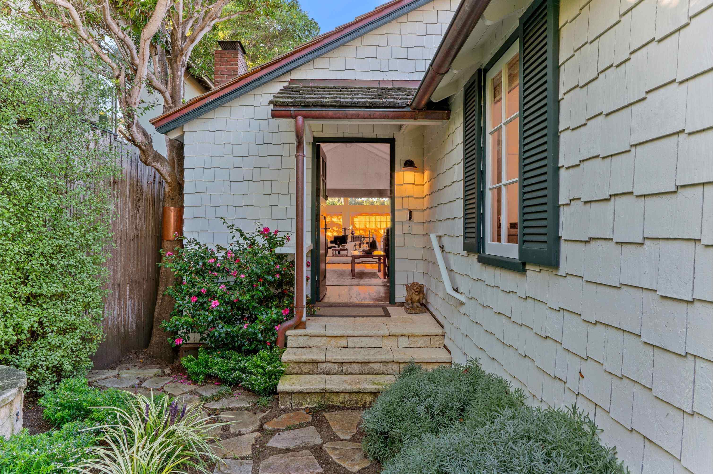 Luxury home located on Camino Real in Carmel-by-the-Sea, just steps from the beach.