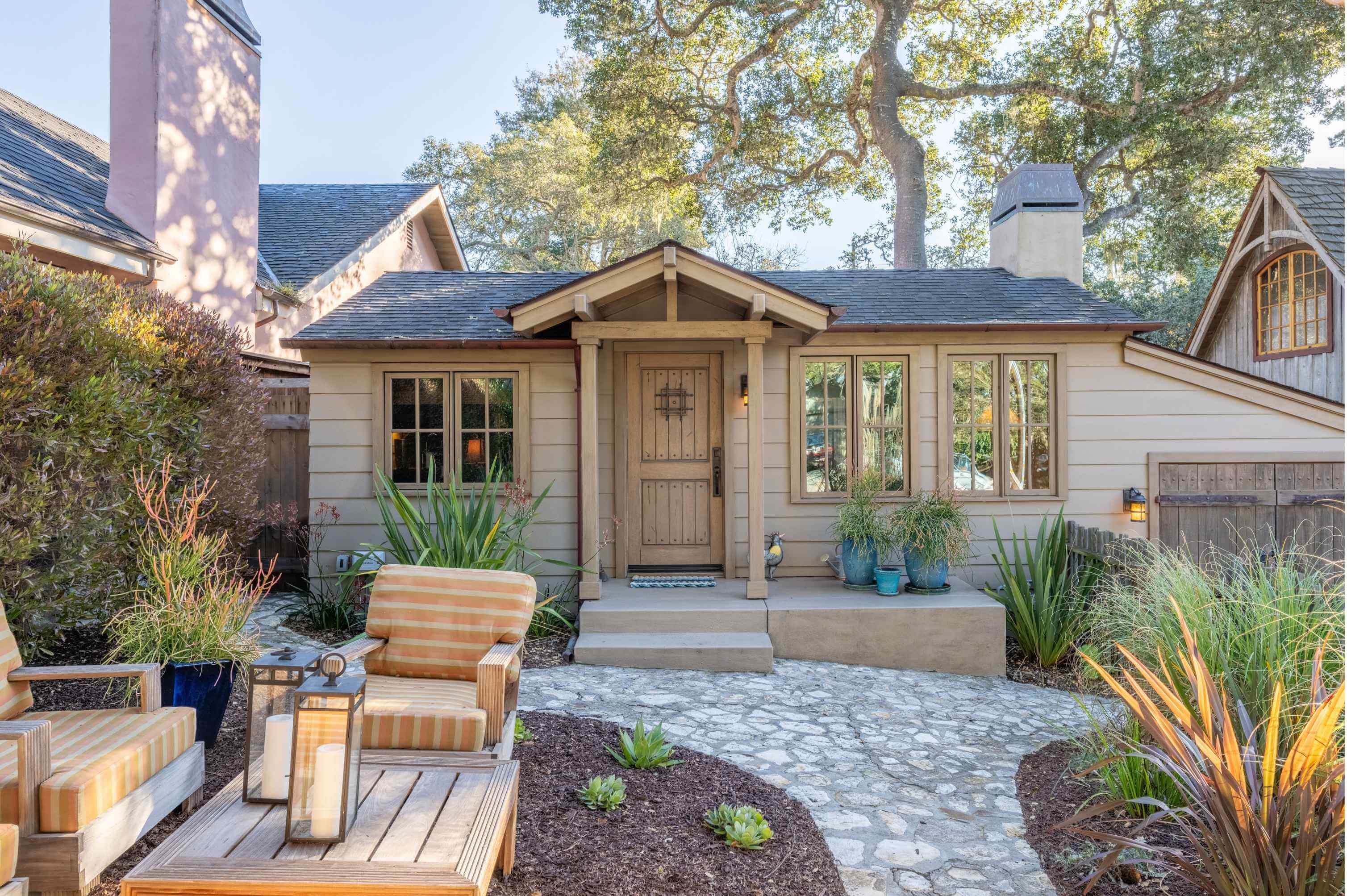 Charming luxury home located in the North of Ocean neighborhood of Carmel-by-the-Sea, California.